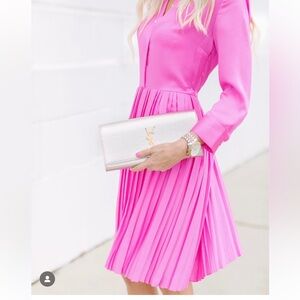 Banana Republic Pink Pleated Dress size 4